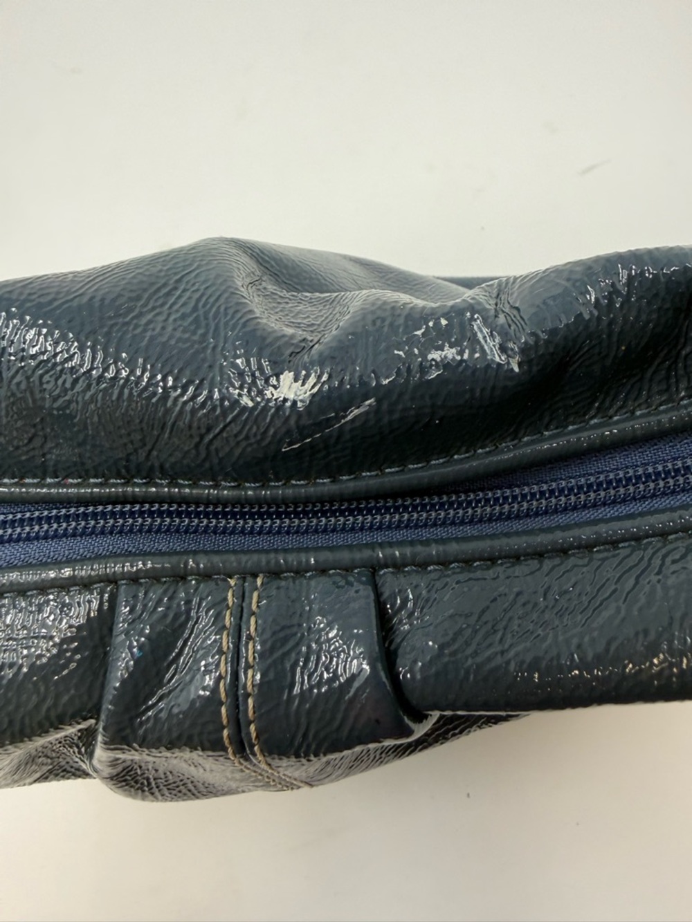 Coach Vintage Y2K Blue Patent Leather Hobo Mini Bag - Picture 10 of 16